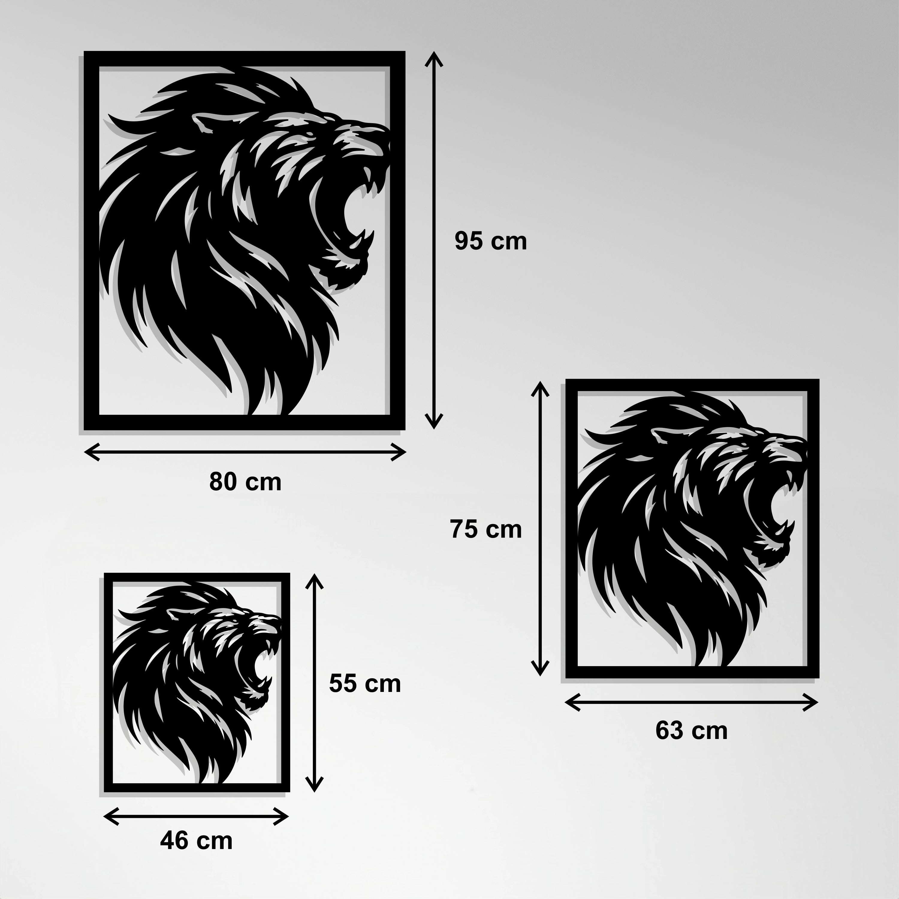 Cuadro Metálico - Silueta León