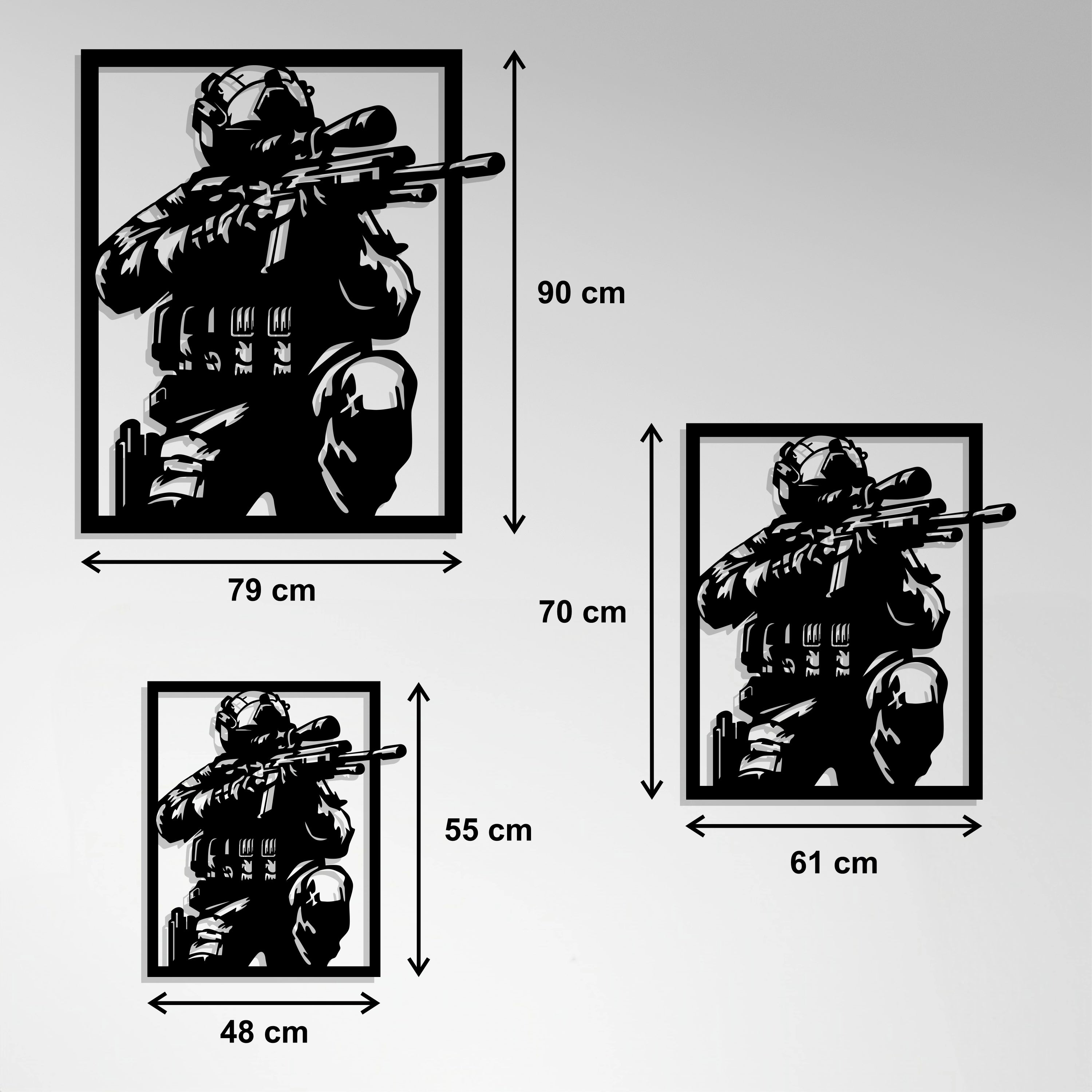 Cuadro Metálico - Sniper