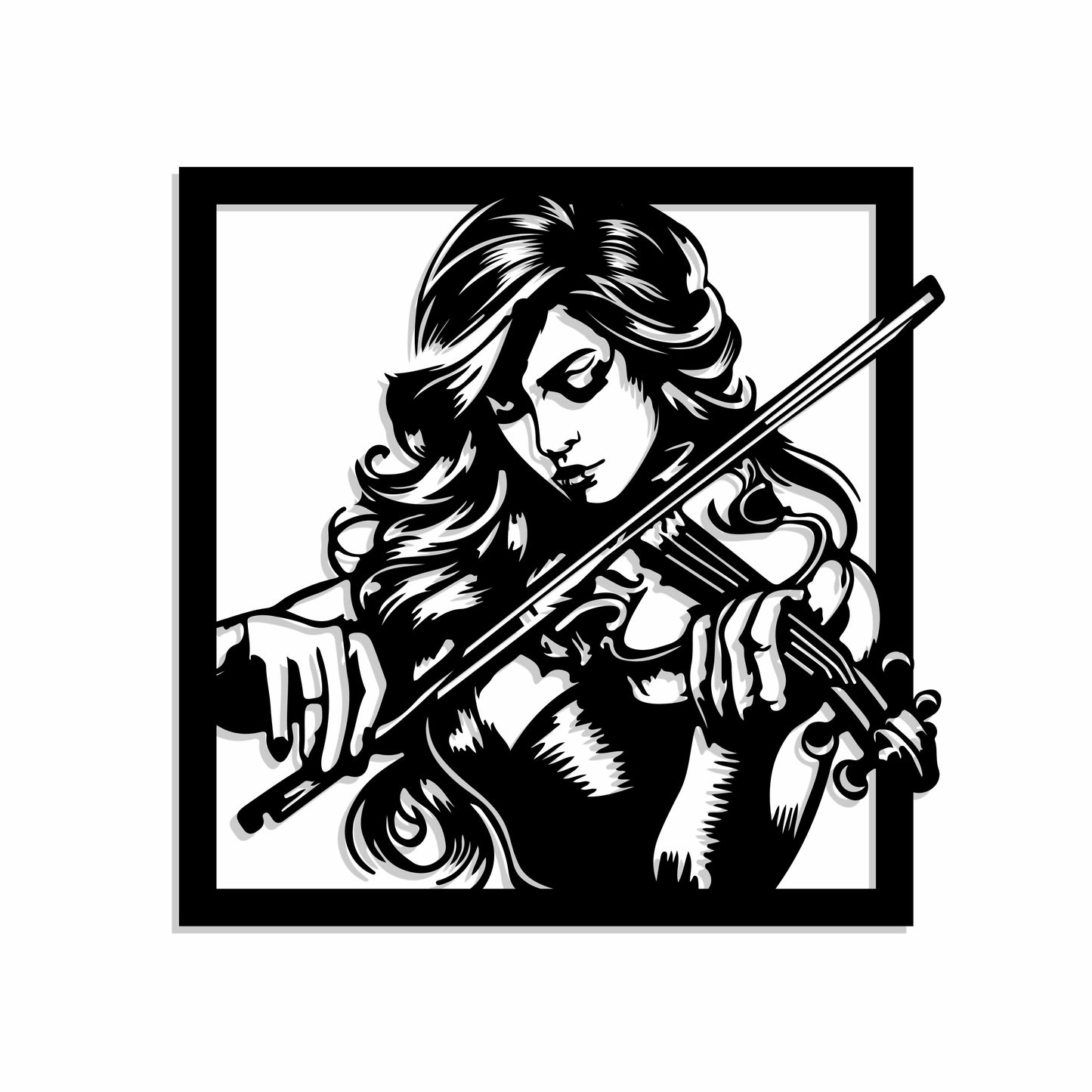 Metal Frame - Violinist