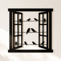Cuadro metálico Window de Stracci en pared