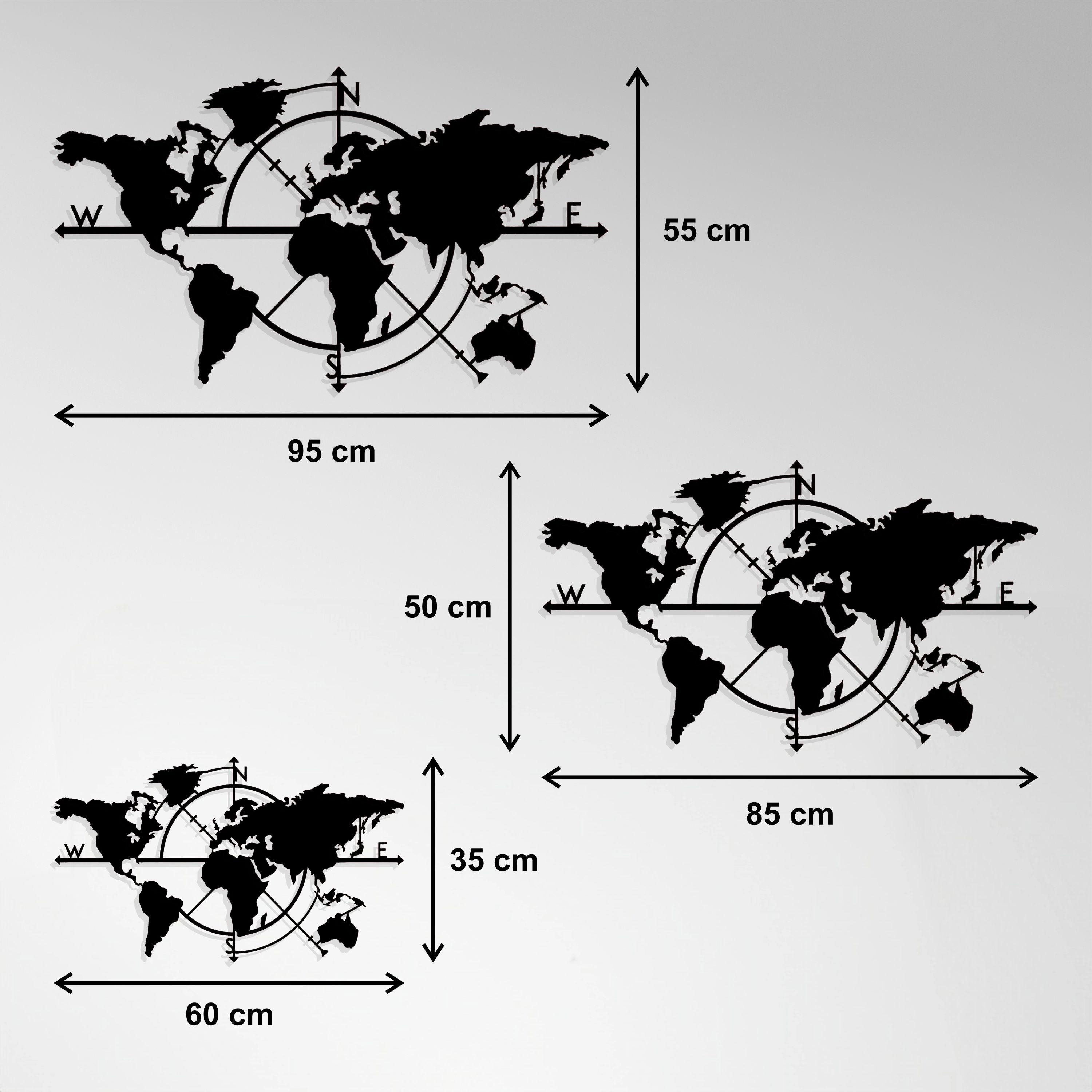 Cuadro Metálico - World