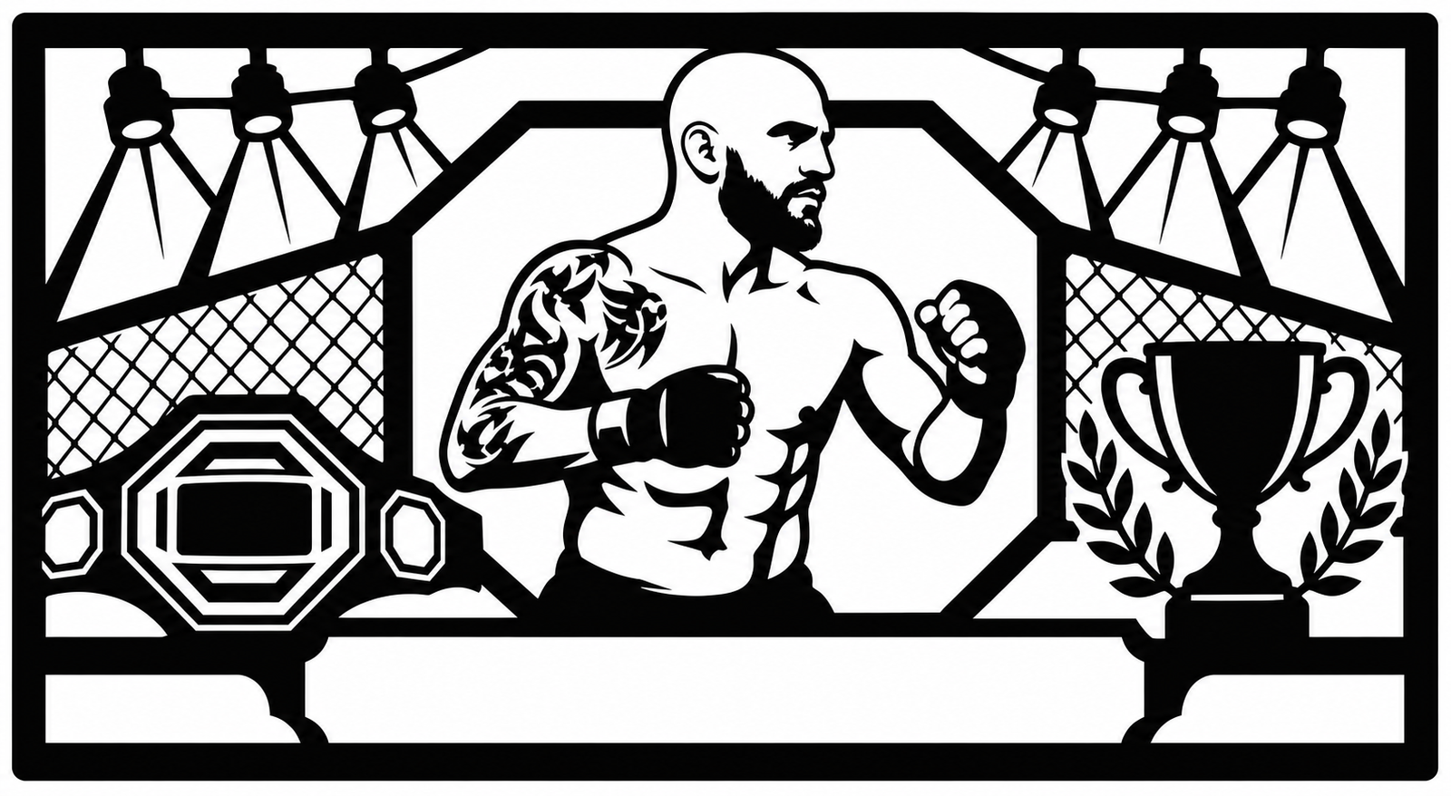 Cuadro metálico MMA Alexander Volkanovski - Stracci Cards
