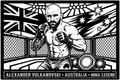 Cuadro metálico MMA Alexander Volkanovski estilo corte metálico no oficial
