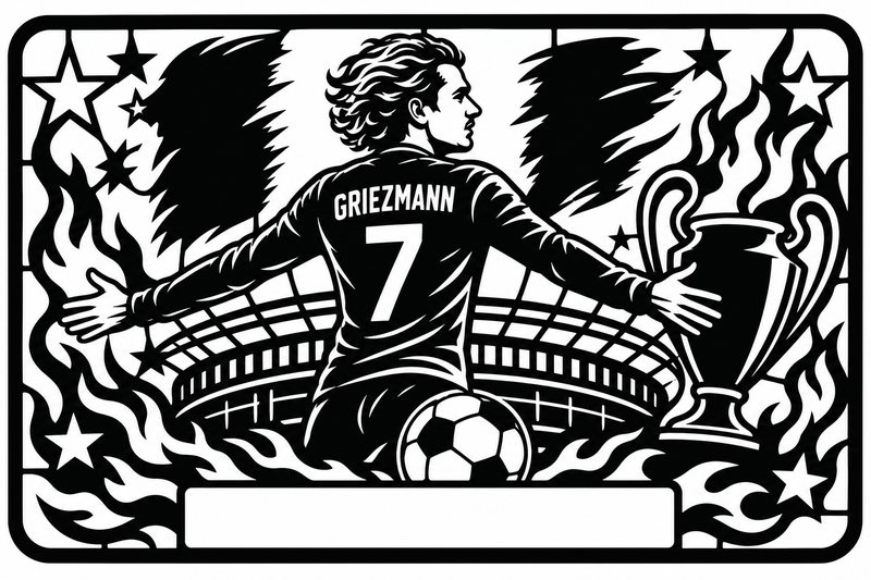 Cuadro metálico Mundial 2026 Antoine Griezmann Francia