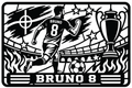 Cuadro metálico Mundial 2026 Bruno Fernandes Portugal