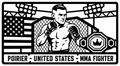Cuadro metálico MMA Dustin Poirier - Stracci Cards - POIRIER - UNITED STATES - MMA FIGHTER