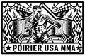 Cuadro metálico MMA Dustin Poirier Estados Unidos - Stracci Cards - POIRIER USA MMA