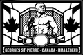 Georges St-Pierre Canada cuadro metálico MMA Stracci