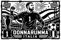 Cuadro metálico Mundial 2026 Gianluigi Donnarumma Italia