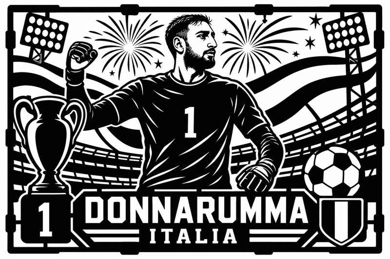 Cuadro metálico Mundial 2026 Gianluigi Donnarumma Italia