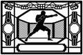 Cuadro metálico MMA Ilia Topuria estilo corte láser