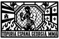 Cuadro metálico MMA Ilia Topuria España/Georgia - Stracci Cards - TOPURIA ESPAÑA GEORGIA MMA