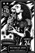 Cuadro Metálico Mundial 2026 - Marc Cucurella imagen 2