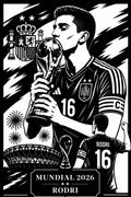 Cuadro Metálico Mundial 2026 - Rodri imagen 2