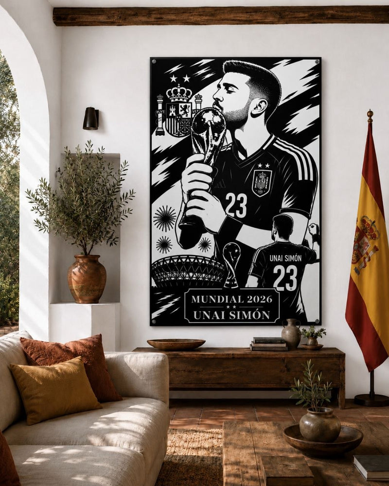 Cuadro Metálico Mundial 2026 - Unai Simón imagen 1