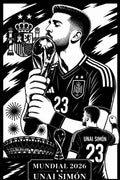 Cuadro Metálico Mundial 2026 - Unai Simón imagen 2