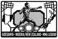Cuadro metálico MMA Israel Adesanya - Stracci Cards - ADESANYA - NIGERIA/NEW ZEALAND - MMA LEGEND
