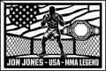 Jon Jones USA cuadro metálico MMA Stracci
