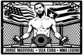 Cuadro metálico MMA Jorge Masvidal estilo corte metálico no oficial