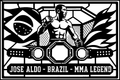 José Aldo Brazil cuadro metálico MMA Stracci