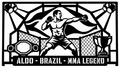 Cuadro metálico MMA José Aldo - Stracci Cards - ALDO - BRAZIL - MMA LEGEND