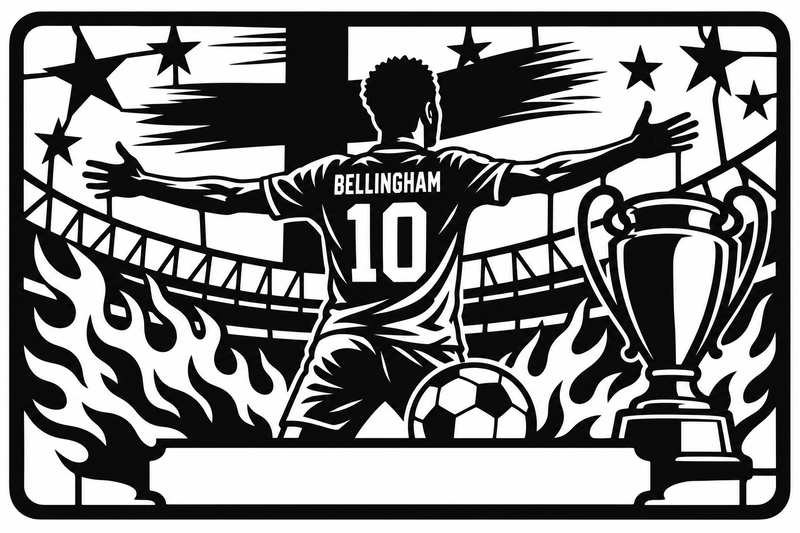 Cuadro metálico Mundial 2026 Jude Bellingham Inglaterra