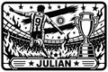 Cuadro metálico Mundial 2026 Julián Álvarez Argentina