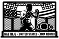 Cuadro metálico MMA Justin Gaethje - Stracci Cards - GAETHJE - UNITED STATES - MMA FIGHTER