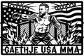 Cuadro metálico MMA Justin Gaethje Estados Unidos - Stracci Cards - GAETHJE USA MMA