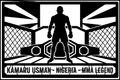 Kamaru Usman Nigeria cuadro metálico MMA Stracci