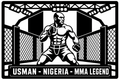 Cuadro metálico MMA Kamaru Usman - Stracci Cards - USMAN - NIGERIA - MMA LEGEND