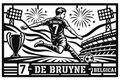 Cuadro metálico Mundial 2026 Kevin De Bruyne Bélgica