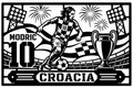Cuadro metálico Mundial 2026 Luka Modrić Croacia