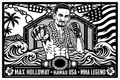 Cuadro metálico MMA Max Holloway estilo corte metálico no oficial