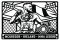 McGregor MMA cuadro metálico Stracci