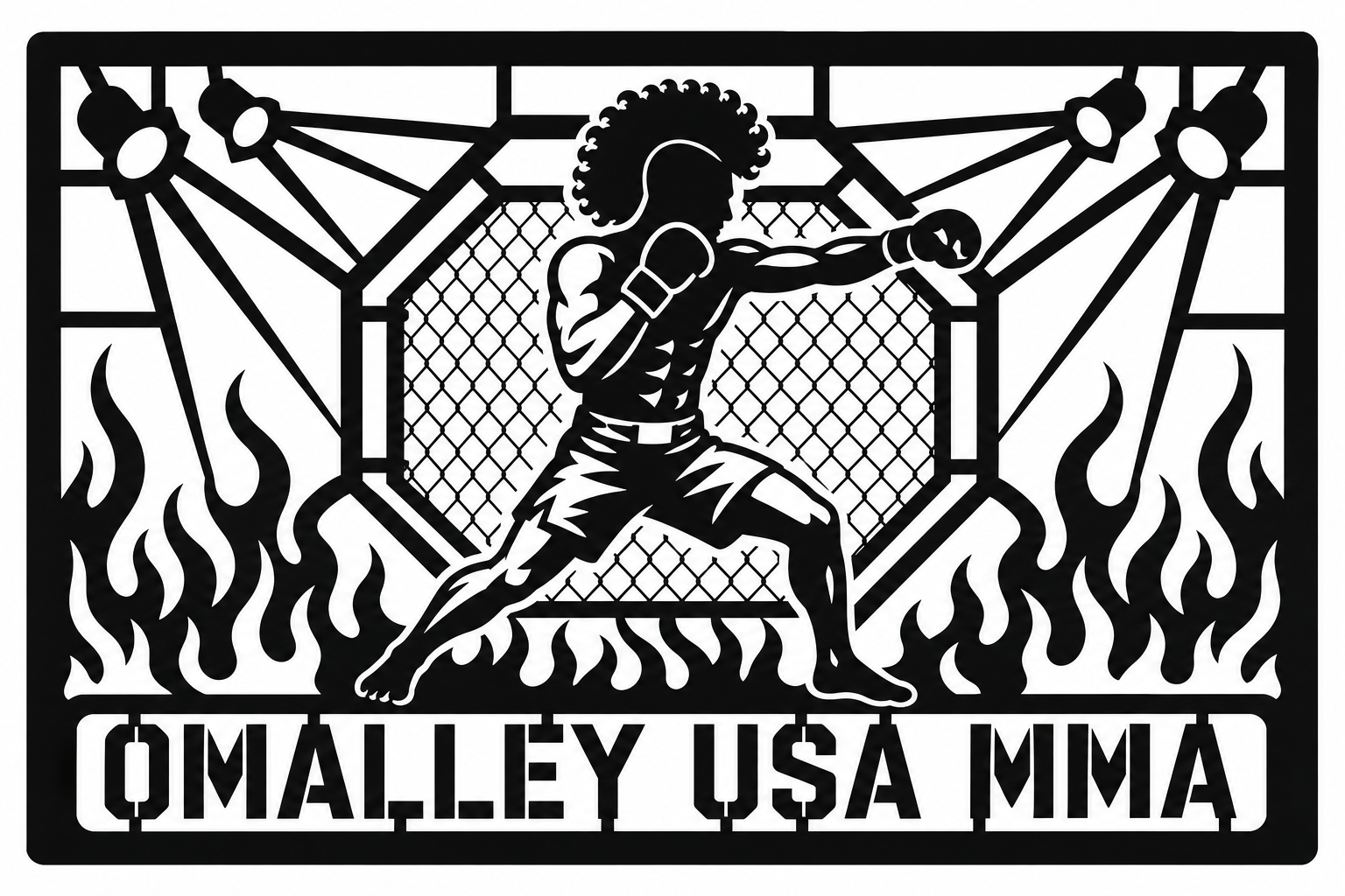 Cuadro metálico MMA Sean O'Malley Estados Unidos - Stracci Cards