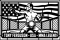 Tony Ferguson USA cuadro metálico MMA Stracci