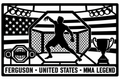 Cuadro metálico MMA Tony Ferguson - Stracci Cards - FERGUSON - UNITED STATES - MMA LEGEND