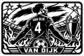 Cuadro metálico Mundial 2026 Virgil van Dijk Países Bajos