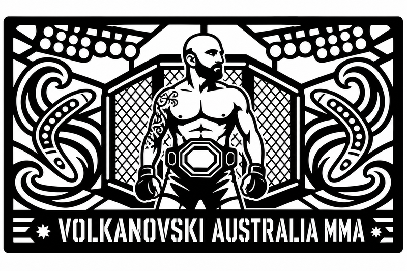 Cuadro metálico MMA Alexander Volkanovski Australia - Stracci Cards - VOLKANOVSKI AUSTRALIA MMA